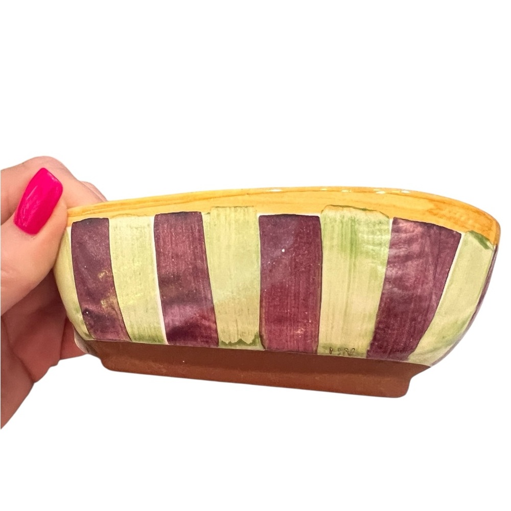 MacKenzie -Childs NWT adorable Piccadilly Heart Bowl. - Picture 2 of 10